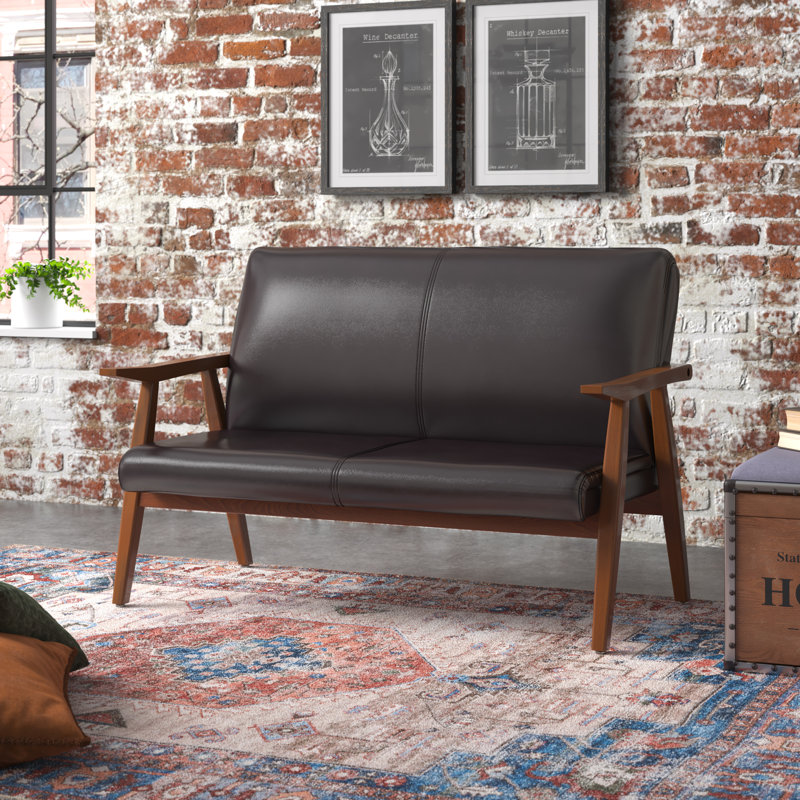 51.2 Faux Leather Settee